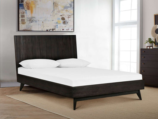 Baly Acacia Mid-Century Platform Queen Bed By Armen Living | Beds | Modishstore