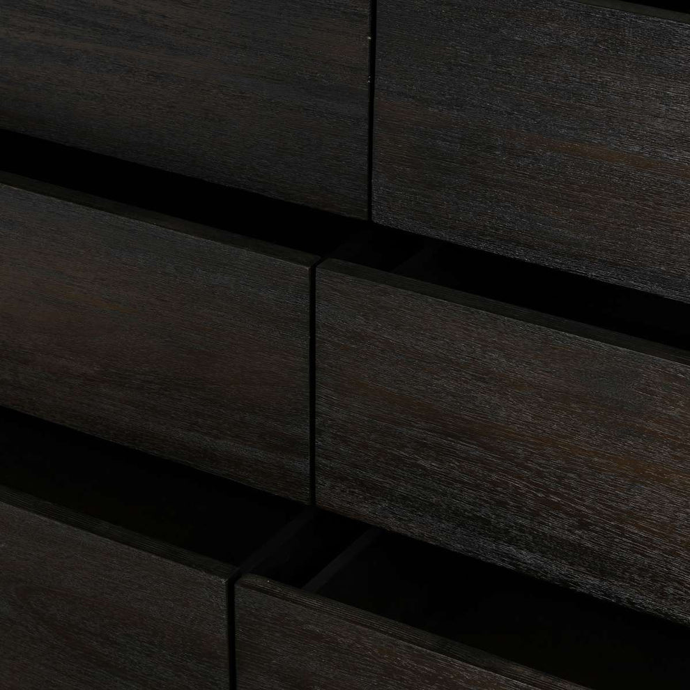 Baly Acacia Mid-Century 6 Drawer Dresser By Armen Living | Dressers |  Modishstore  - 9