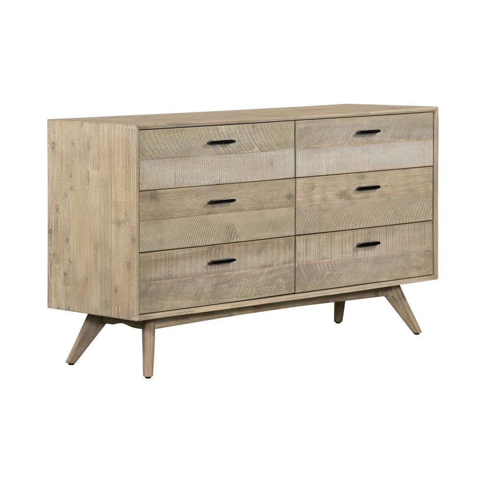Baly Acacia Mid-Century 6 Drawer Dresser By Armen Living | Dressers |  Modishstore  - 10