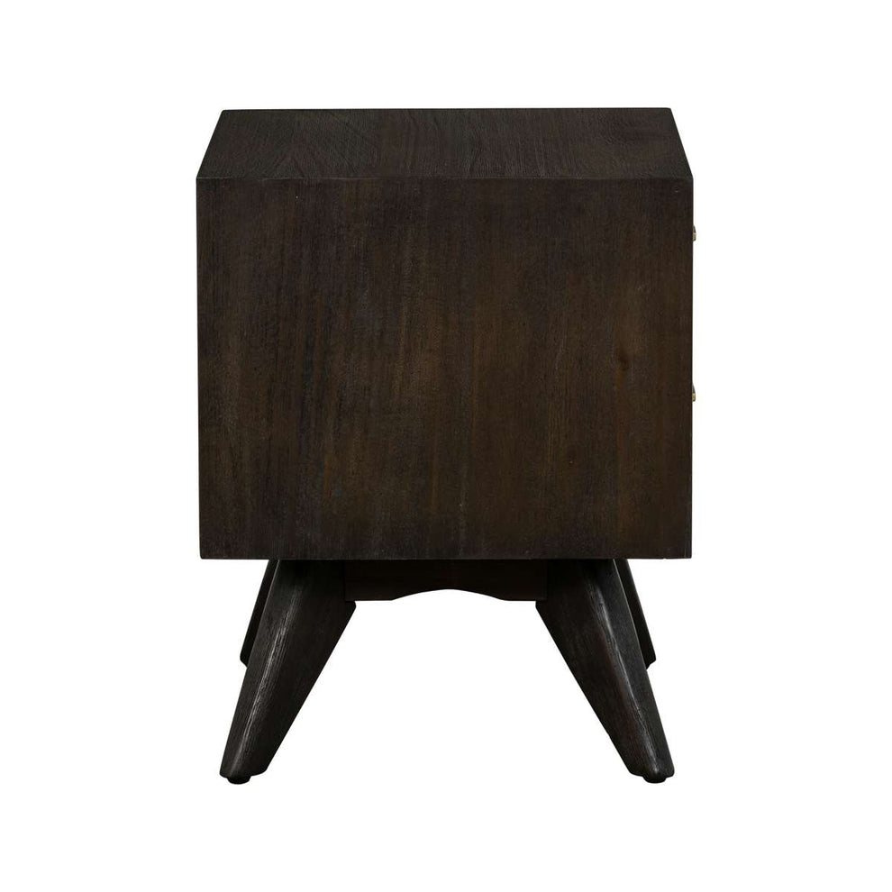 Baly Acacia Mid-Century 2 Drawer Night stand By Armen Living | Nightstands |  Modishstore  - 5