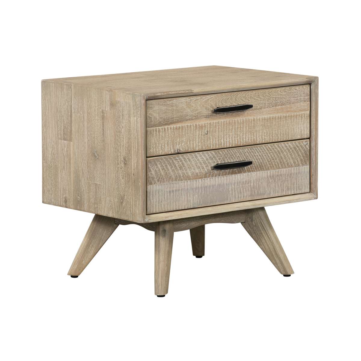 Baly Acacia Mid-Century 2 Drawer Night stand By Armen Living | Nightstands |  Modishstore  - 11