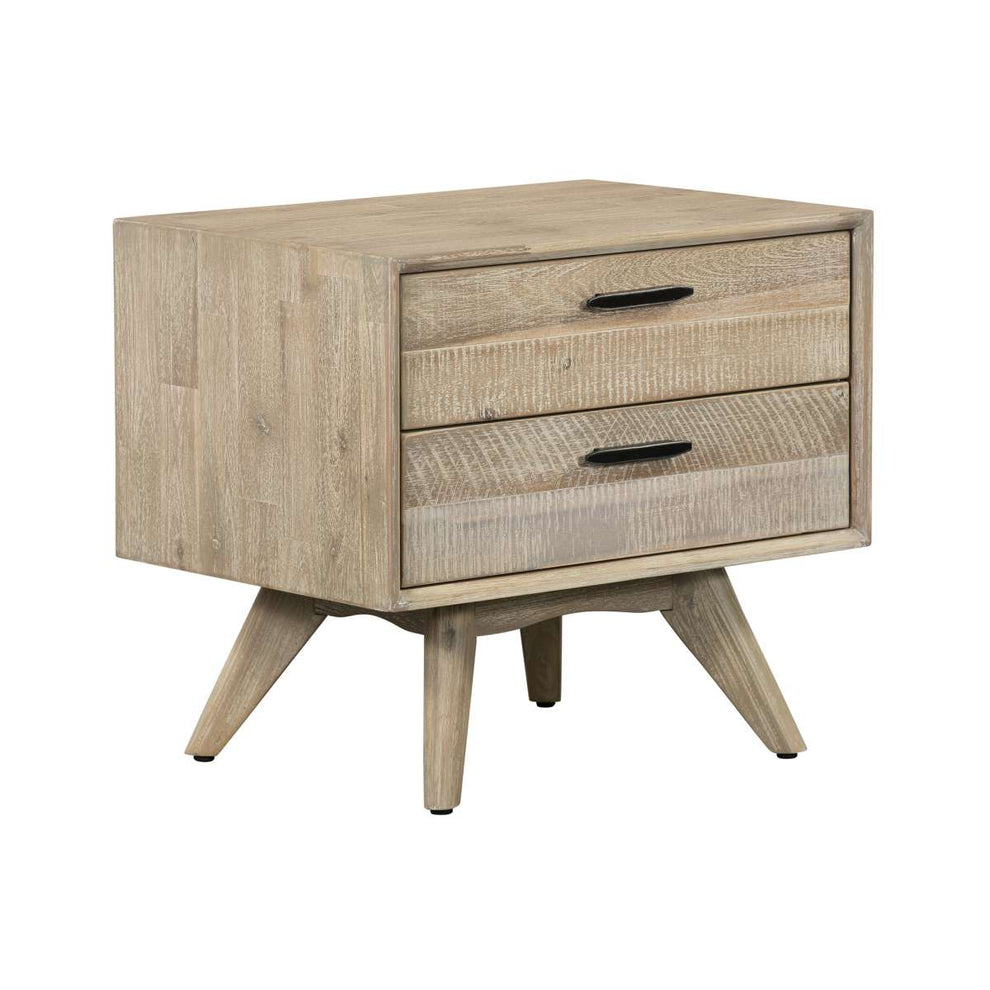 Baly Acacia Mid-Century 2 Drawer Night stand By Armen Living | Nightstands |  Modishstore  - 11
