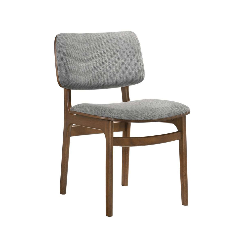 Lima Gray Upholstered Wood Dining Chairs in Black Finish - Set of 2 By Armen Living | Dining Chairs | Modishstore - 7