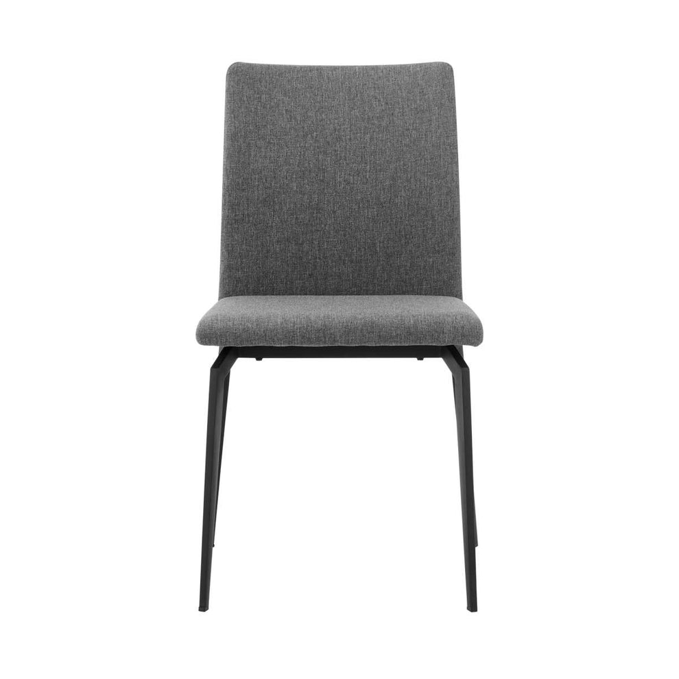 Lyon Blue Fabric and Metal Dining Room Chairs - Set of 2 By Armen Living | Dining Chairs | Modishstore - 6
