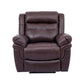 Marcel Manual Recliner Chair in Dark Brown Leather By Armen Living | Chairs & Recliners | Modishstore - 4