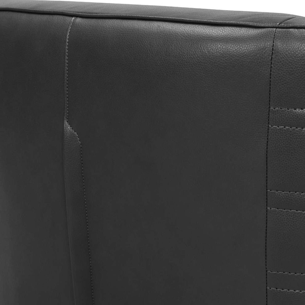 Melanie Swivel Dove Gray Genuine Leather Barrel Chair By Armen Living | Accent Chairs |  Modishstore  - 12