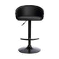 Montego Adjustable Black Faux Leather Swivel Barstool in Black Powder Coated Finish By Armen Living | Bar Stools | Modishstore - 2