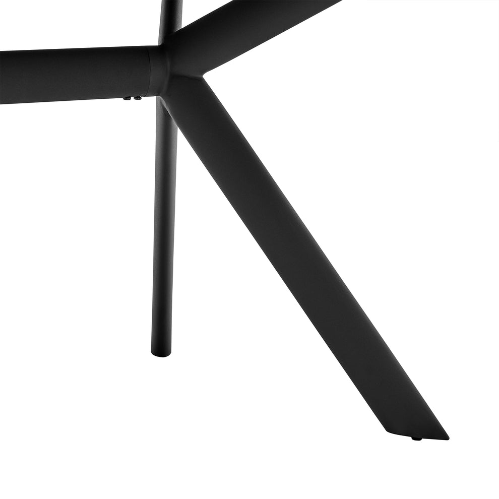 Margot Dark Gray Rectangular Dining Table with Black Finish By Armen Living | Dining Tables | Modishstore - 6