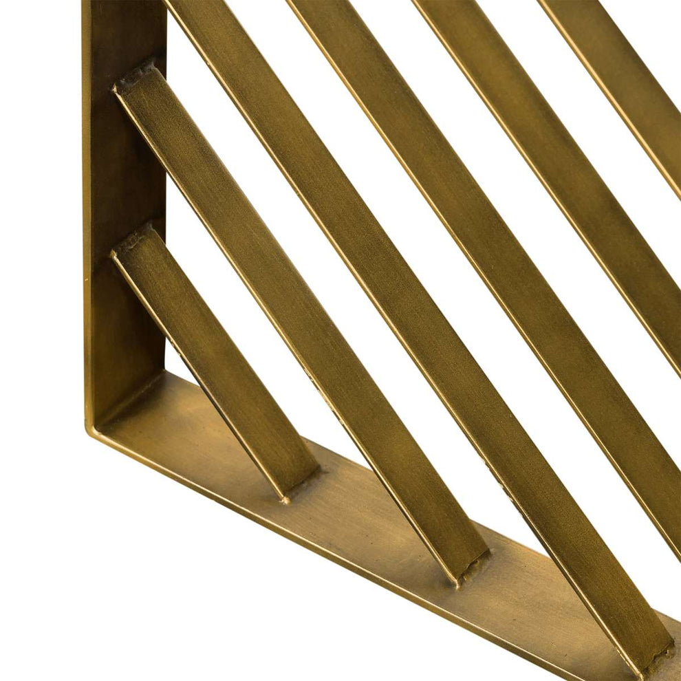 Monaco Black Wood Console Table with Antique Brass Accent By Armen Living | Console Tables | Modishstore - 7