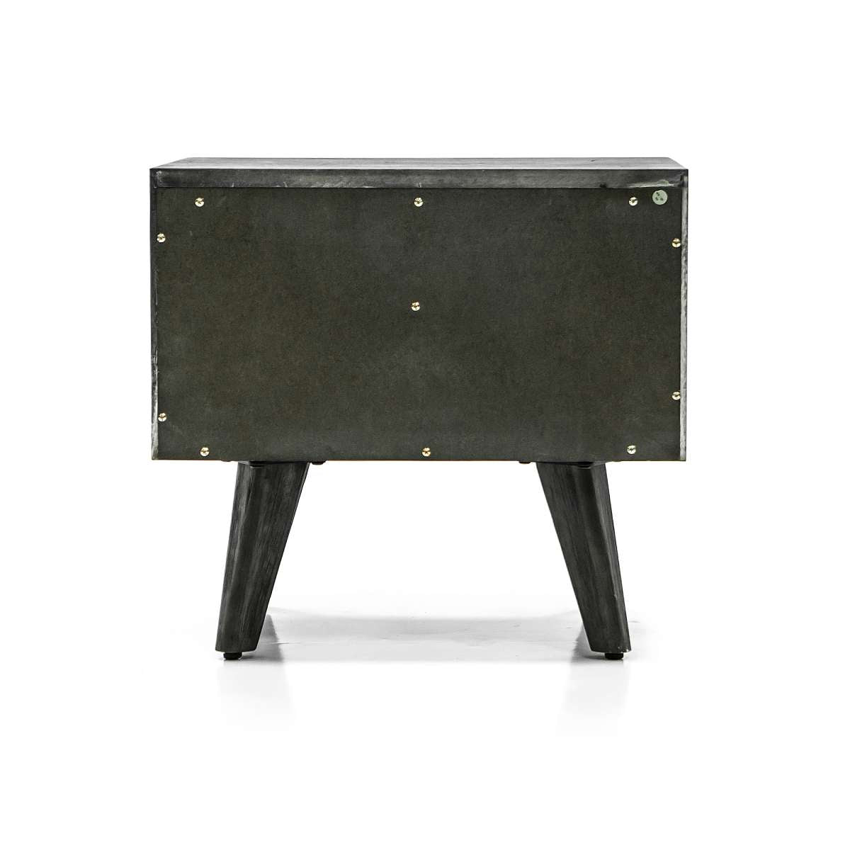 Mohave Mid-Century Tundra Gray Acacia Single Drawer Night Stand By Armen Living | Nightstands | Modishstore - 4
