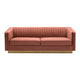 Miranda Blush Velvet and Gold Sofa By Armen Living | Sofas | Modishstore - 2