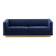 Miranda Blush Velvet and Gold Sofa By Armen Living | Sofas | Modishstore - 8