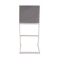 Marc 30" Vintage Gray Faux Leather and Brushed Stainless Steel Bar Stool By Armen Living | Bar Stools | Modishstore - 5