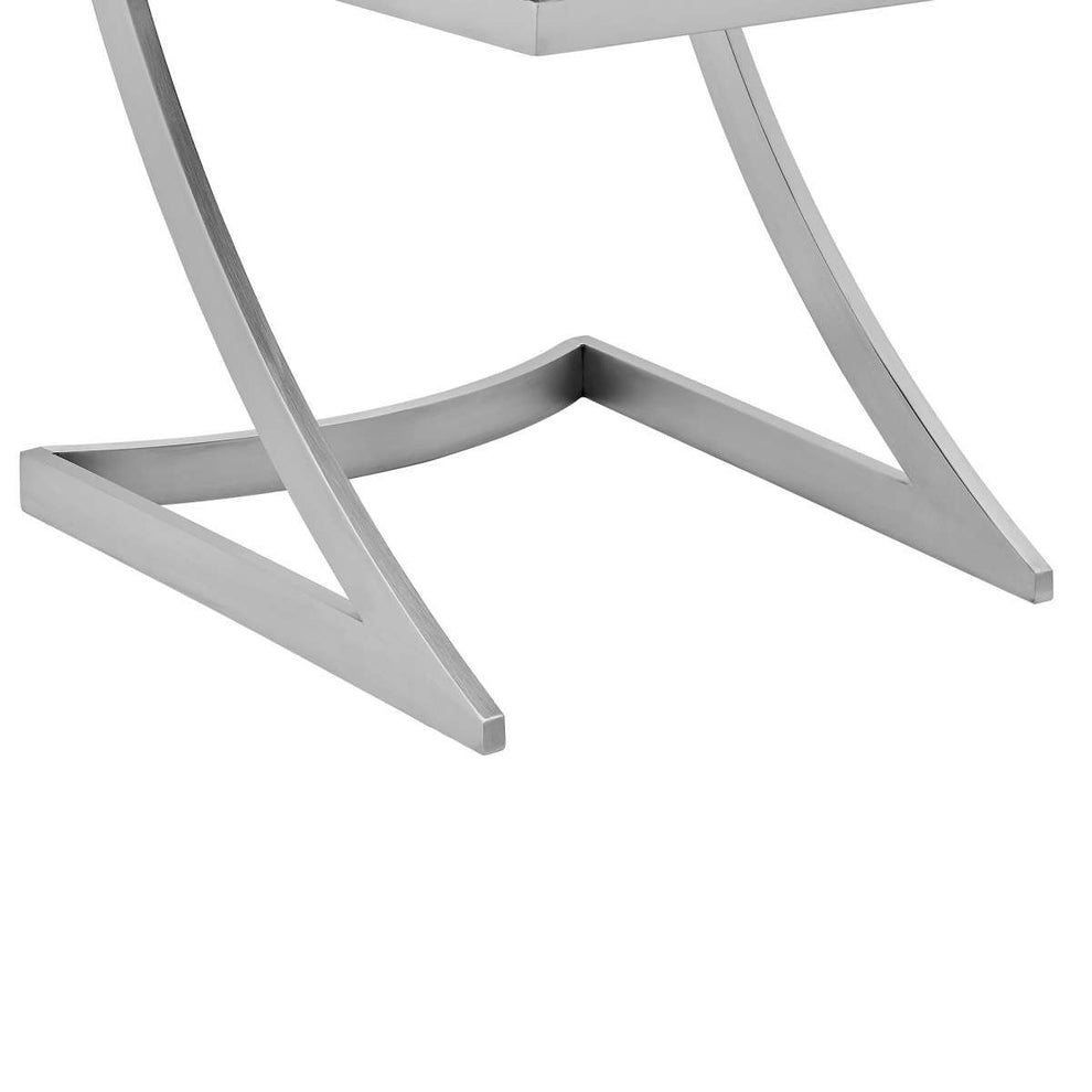 Marc Vinage Black Faux Leather Dining Room Chairs - Set of 2 By Armen Living | Dining Chairs | Modishstore - 6
