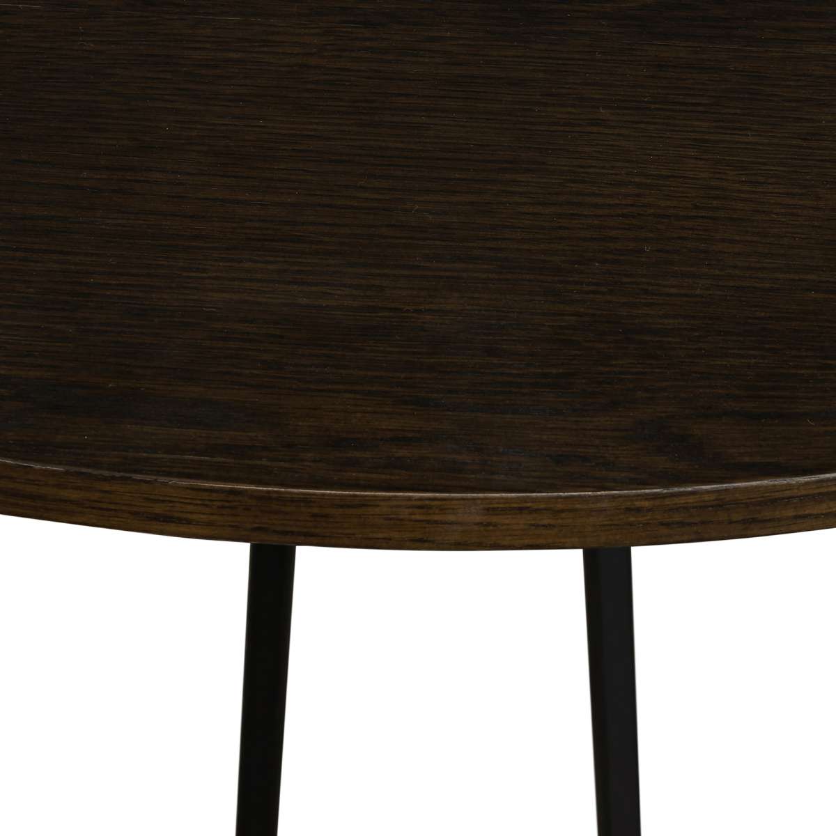 Motion Oak and Metal Round Dining Table By Armen Living | Dining Tables | Modishstore - 6