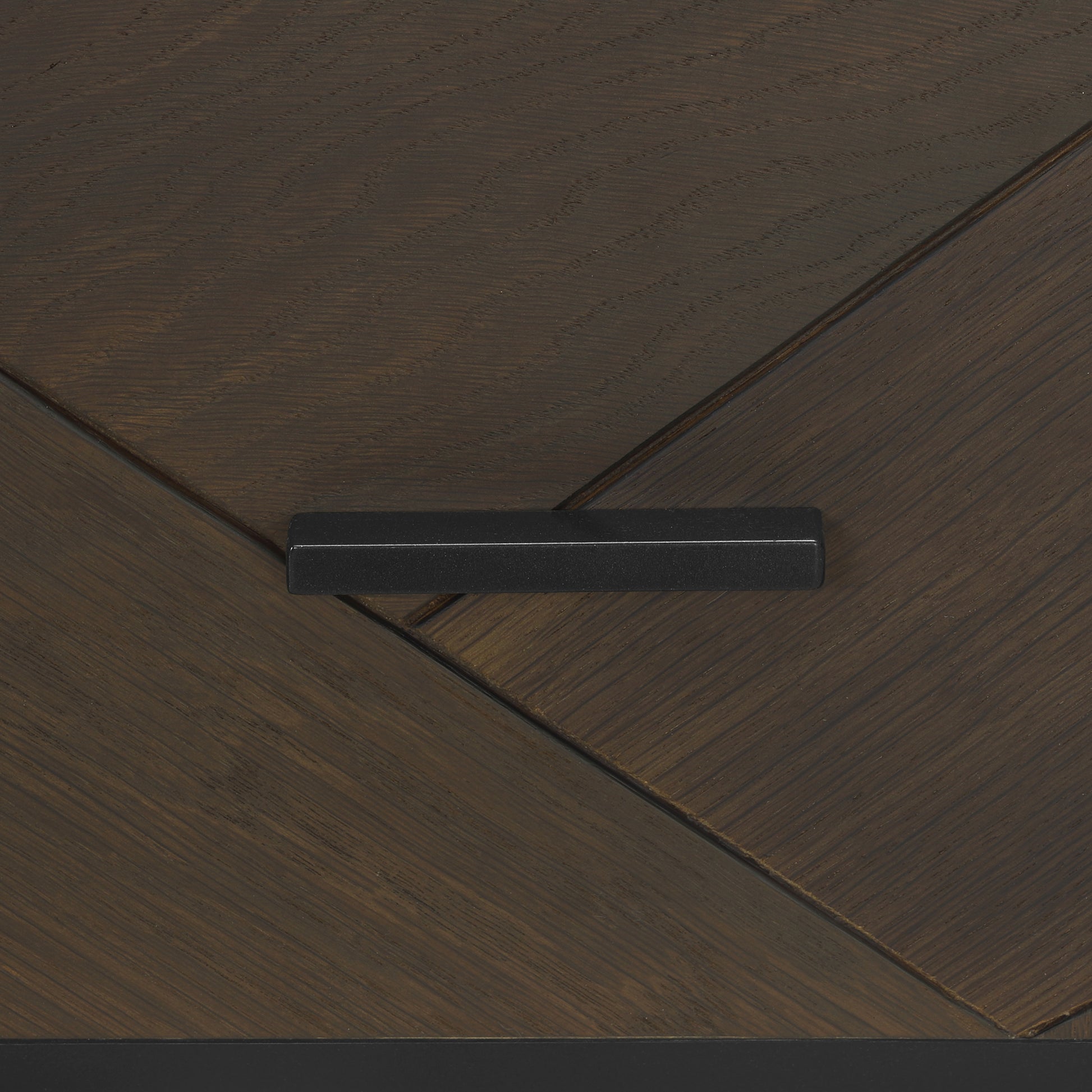 Marquis 1 Drawer Oak Wood Nighstand with Black Metal Legs By Armen Living | Nightstands | Modishstore - 8