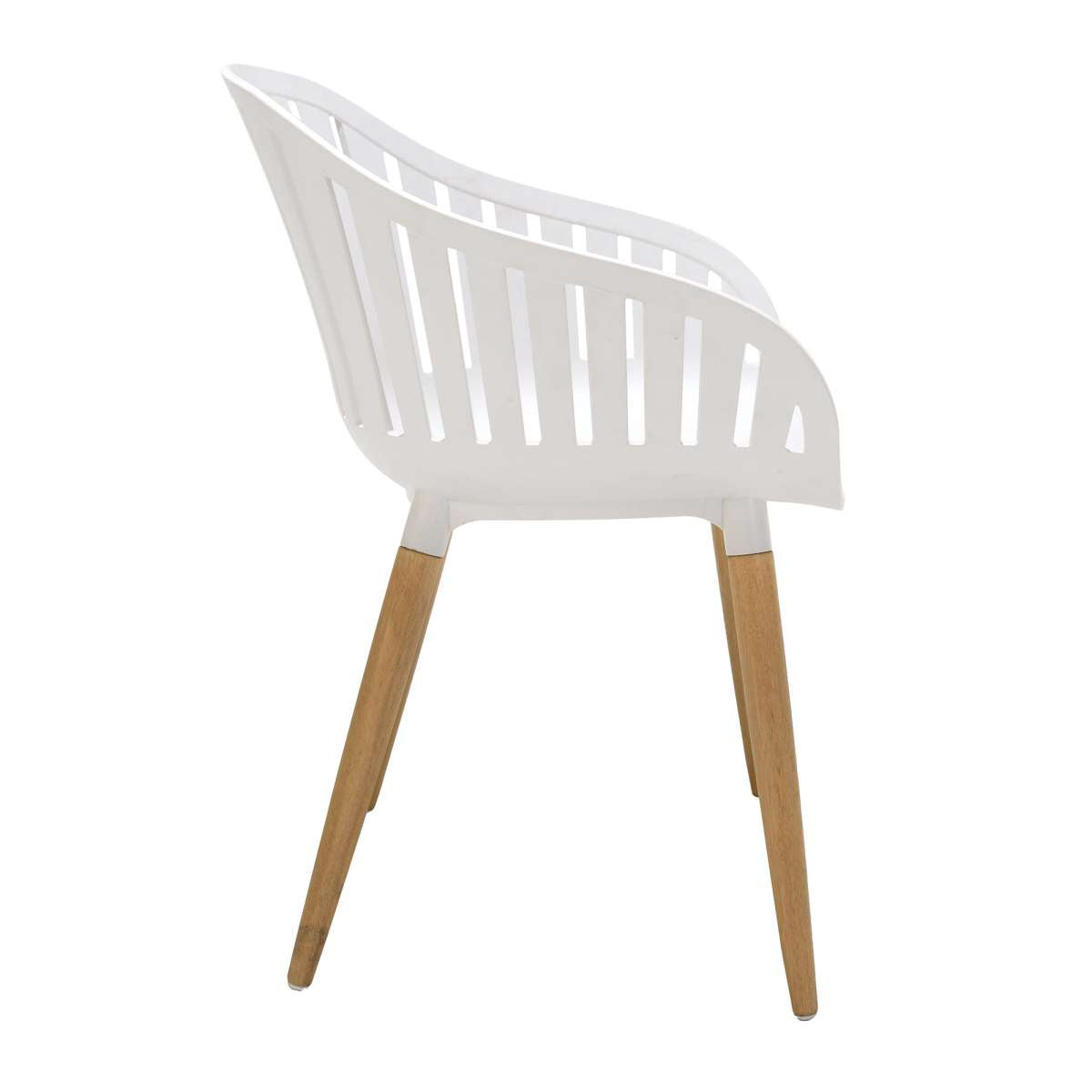 Nassau Outdoor Arm Dining Chairs in Honey Yellow Finish with Wood legs- Set of 2 By Armen Living | Outdoor Chairs |  Modishstore  - 24