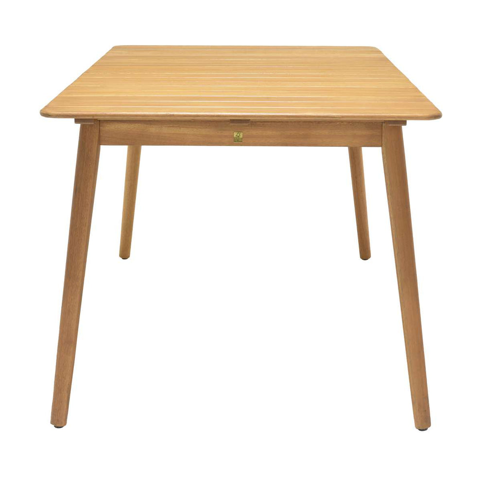 Nassau Outdoor Rectangle Dining Table in Natural Wood Finish By Armen Living | Outdoor Dining Sets |  Modishstore  - 6