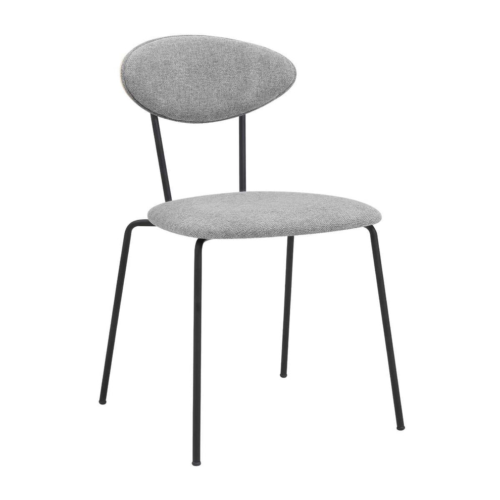 Neo Modern Gray Velvet and Gold Metal Leg Dining Room Chairs - Set of 2 By Armen Living | Dining Chairs | Modishstore - 9
