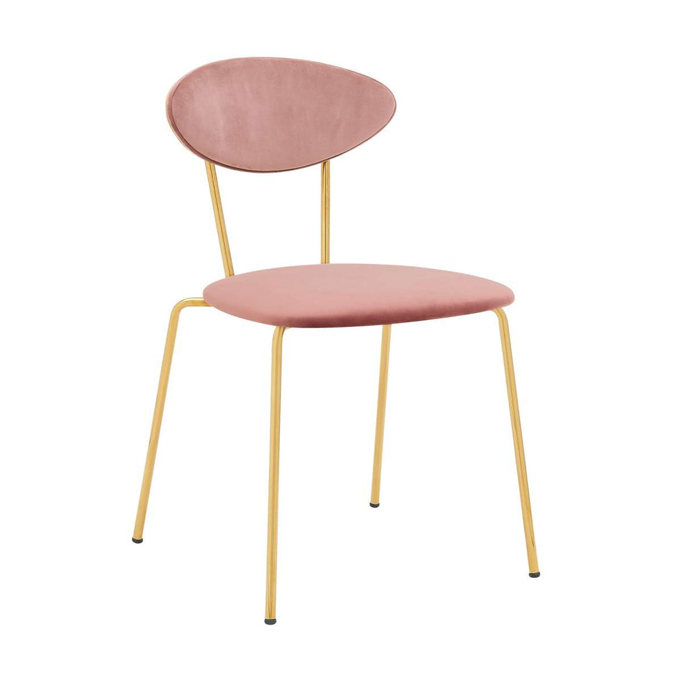 Neo Modern Gray Velvet and Gold Metal Leg Dining Room Chairs - Set of 2 By Armen Living | Dining Chairs | Modishstore - 16