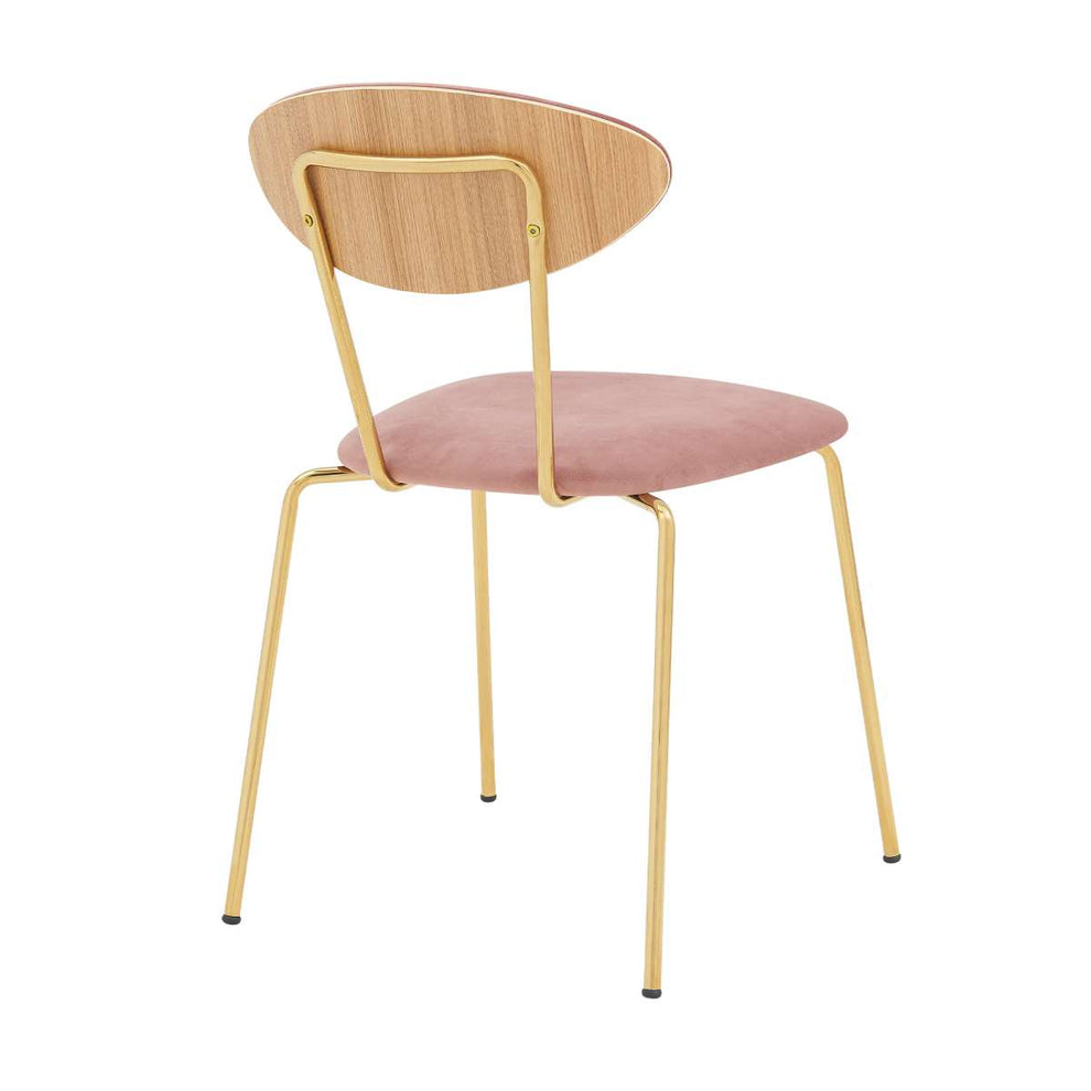 Neo Modern Gray Velvet and Gold Metal Leg Dining Room Chairs - Set of 2 By Armen Living | Dining Chairs | Modishstore - 17