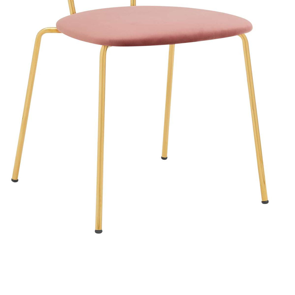 Neo Modern Gray Velvet and Gold Metal Leg Dining Room Chairs - Set of 2 By Armen Living | Dining Chairs | Modishstore - 19
