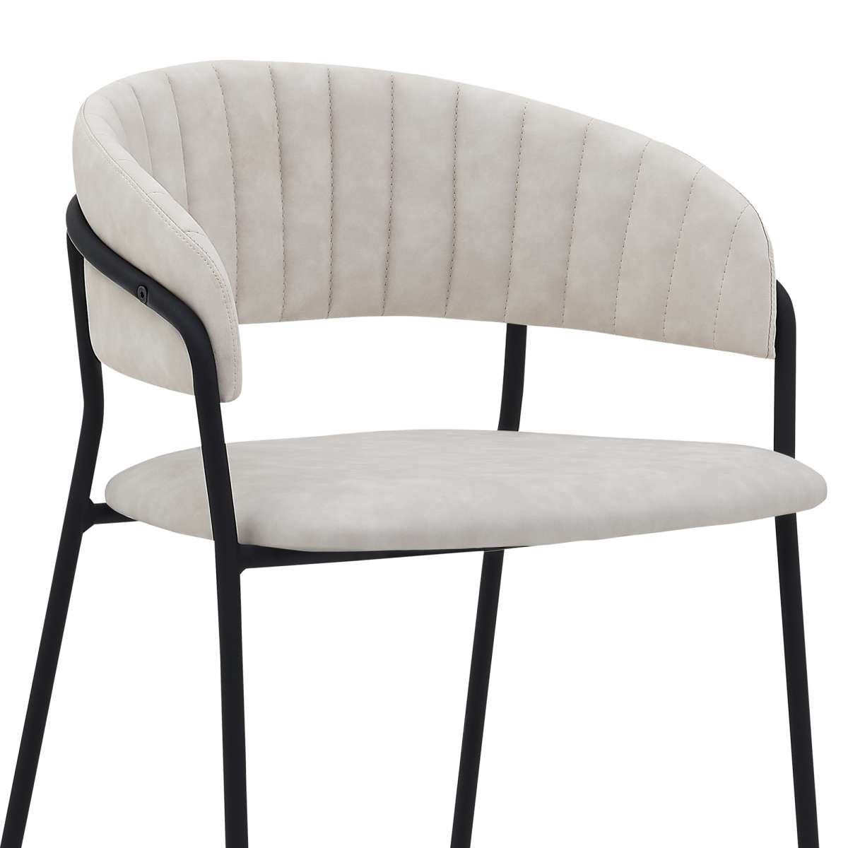 Nara 26" Blue Faux Leather and Metal Counter Height Bar Stool By Armen Living | Bar Stools |  Modishstore  - 12