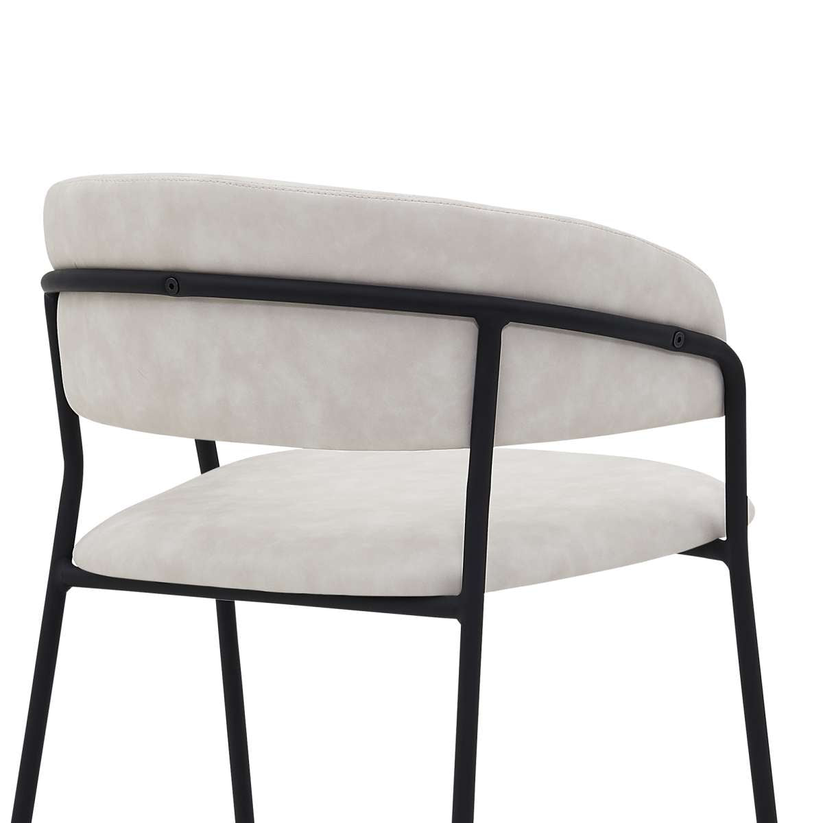 Nara 26" Blue Faux Leather and Metal Counter Height Bar Stool By Armen Living | Bar Stools |  Modishstore  - 13