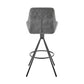 Odessa 26" Counter Height Bar Stool in Charcoal Fabric and Black Finish By Armen Living | Bar Stools | Modishstore - 5