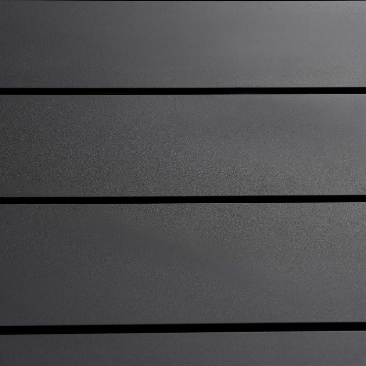 Cayman Black Aluminum Outdoor Round Conversation Table with Wicker Shelf By Armen Living | Outdoor Tables |  Modishstore  - 6