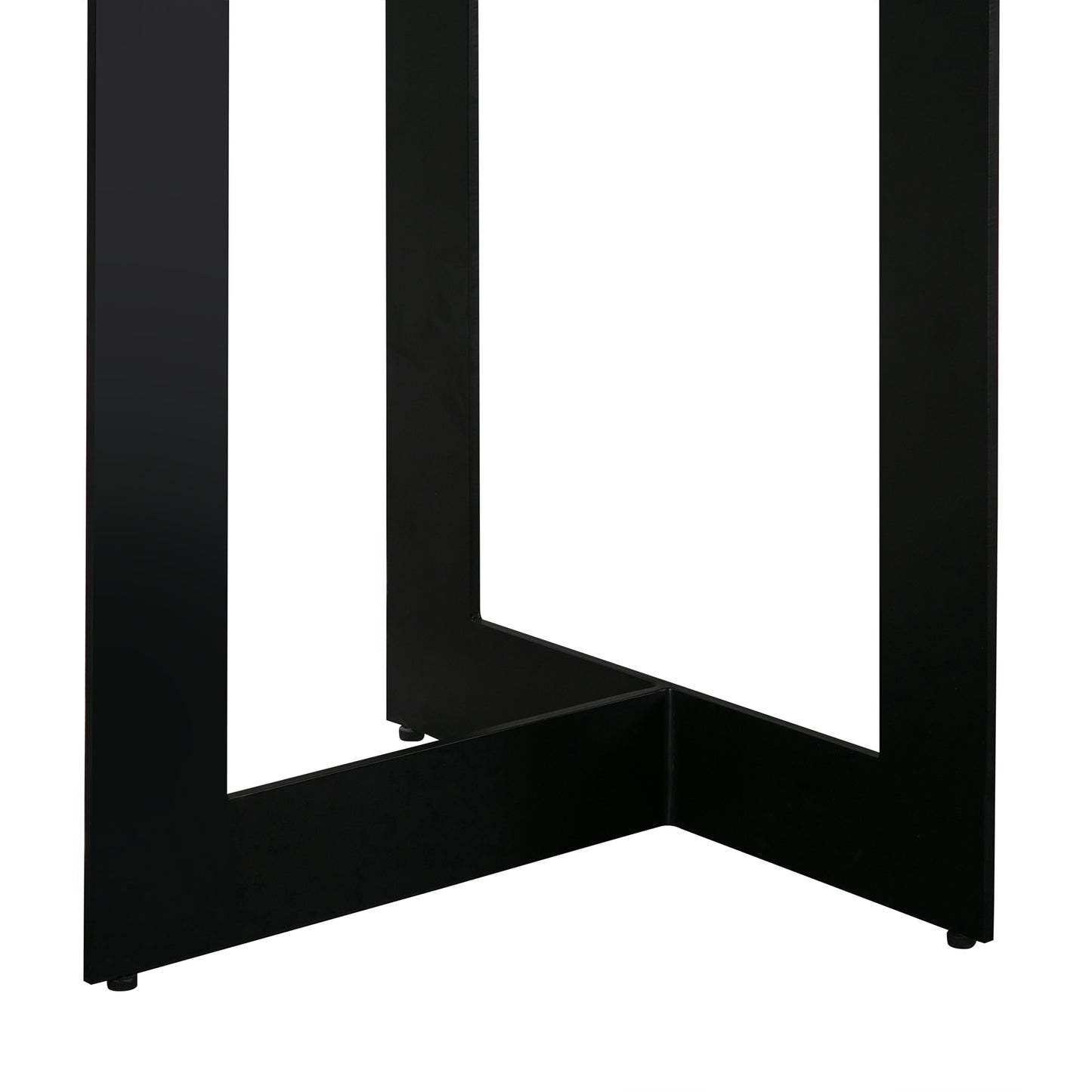 Odet Rectangular 87" Dining Table in Concrete and Black Metal By Armen Living | Dining Tables | Modishstore - 6