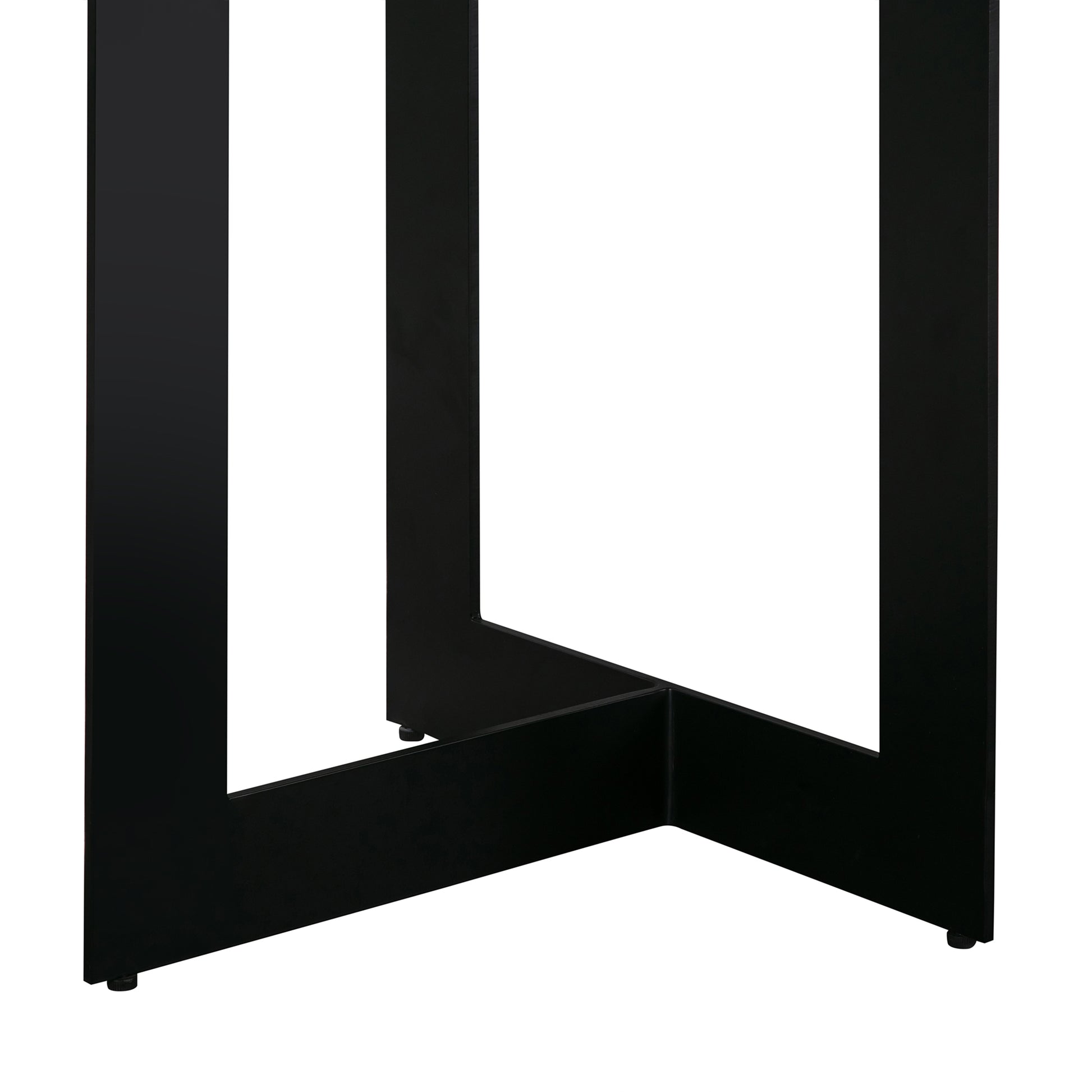 Odet Rectangular 87" Dining Table in Concrete and Black Metal By Armen Living | Dining Tables | Modishstore - 6