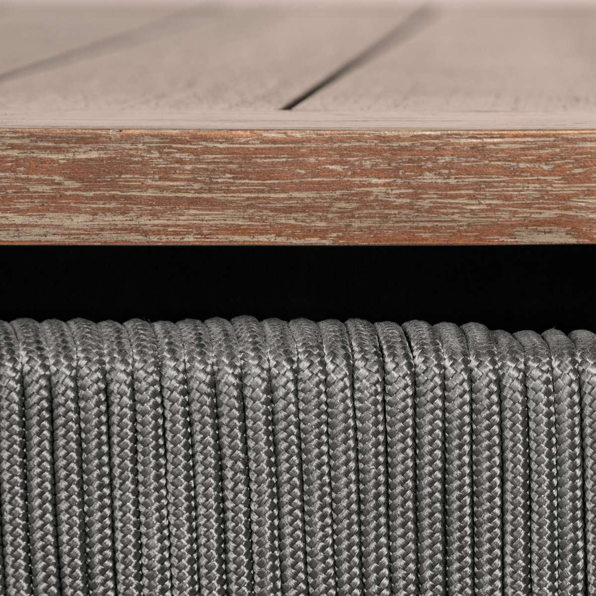 Orbit Square Outdoor Patio Coffee Table in Weathered Eucalyptus Wood By Armen Living | Outdoor Tables | Modishstore - 6