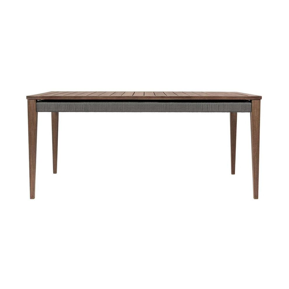 Orbit Outdoor Patio Dining Table in Weathered Eucalyptus Wood By Armen Living | Outdoor Tables | Modishstore - 4