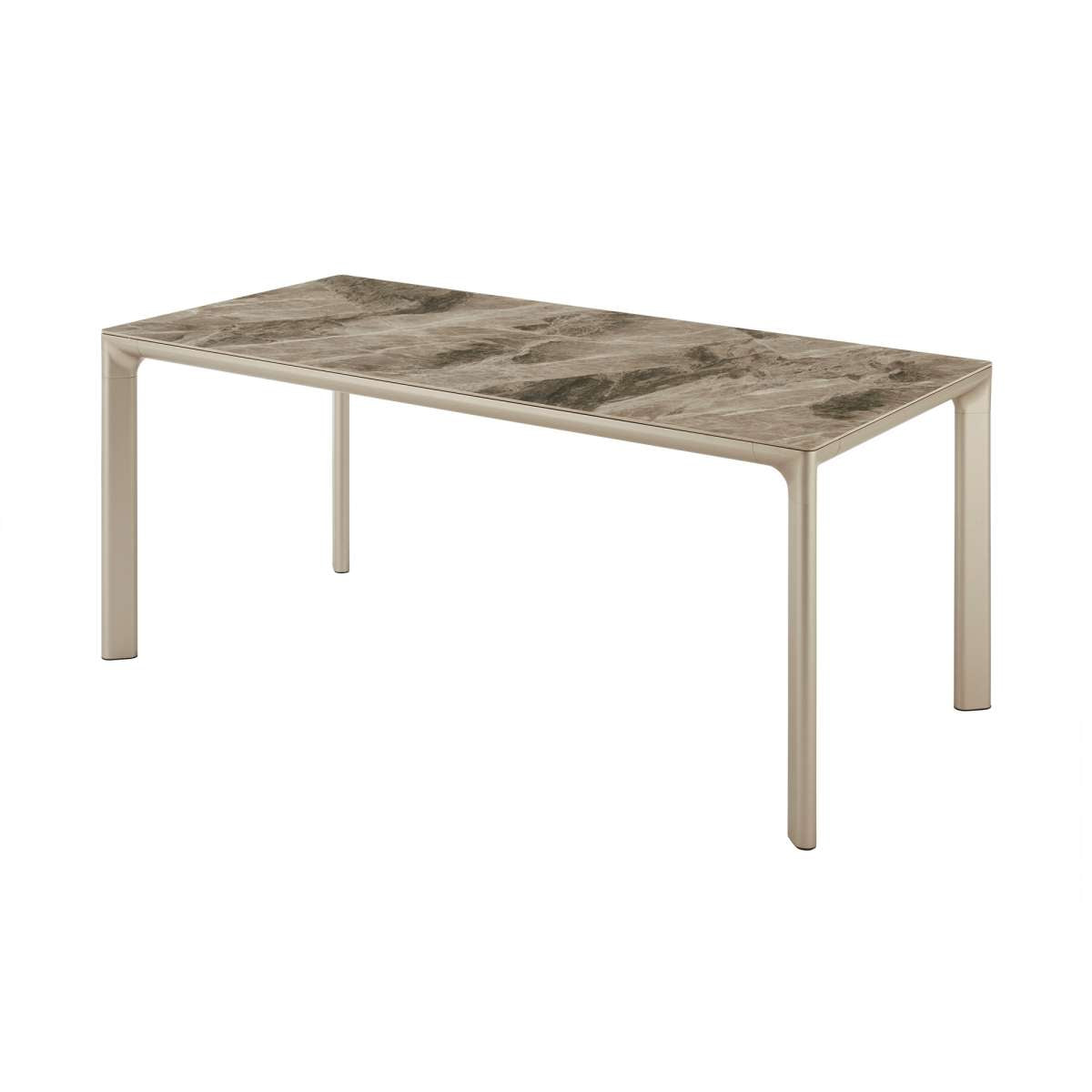 Otello Ceramic and Metal Rectangular Dining Room Table By Armen Living | Dining Tables | Modishstore