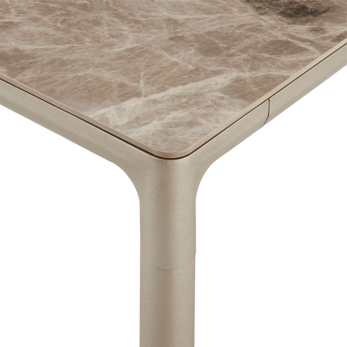Otello Ceramic and Metal Rectangular Dining Room Table By Armen Living | Dining Tables | Modishstore - 3