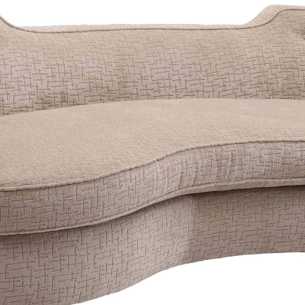 Palisade Transitional Sofa in Sand Fabric with Brown Legs By Armen Living | Sofas |  Modishstore  - 5
