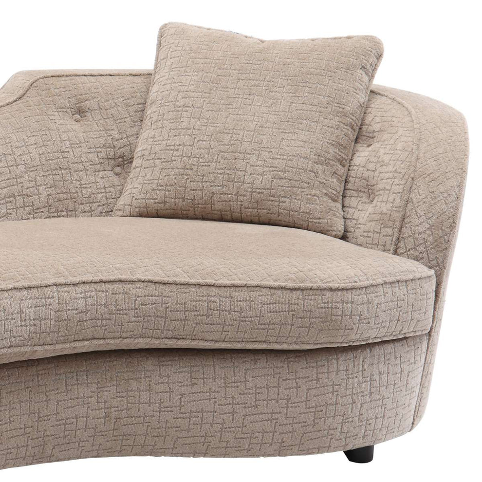Palisade Transitional Sofa in Sand Fabric with Brown Legs By Armen Living | Sofas |  Modishstore  - 3