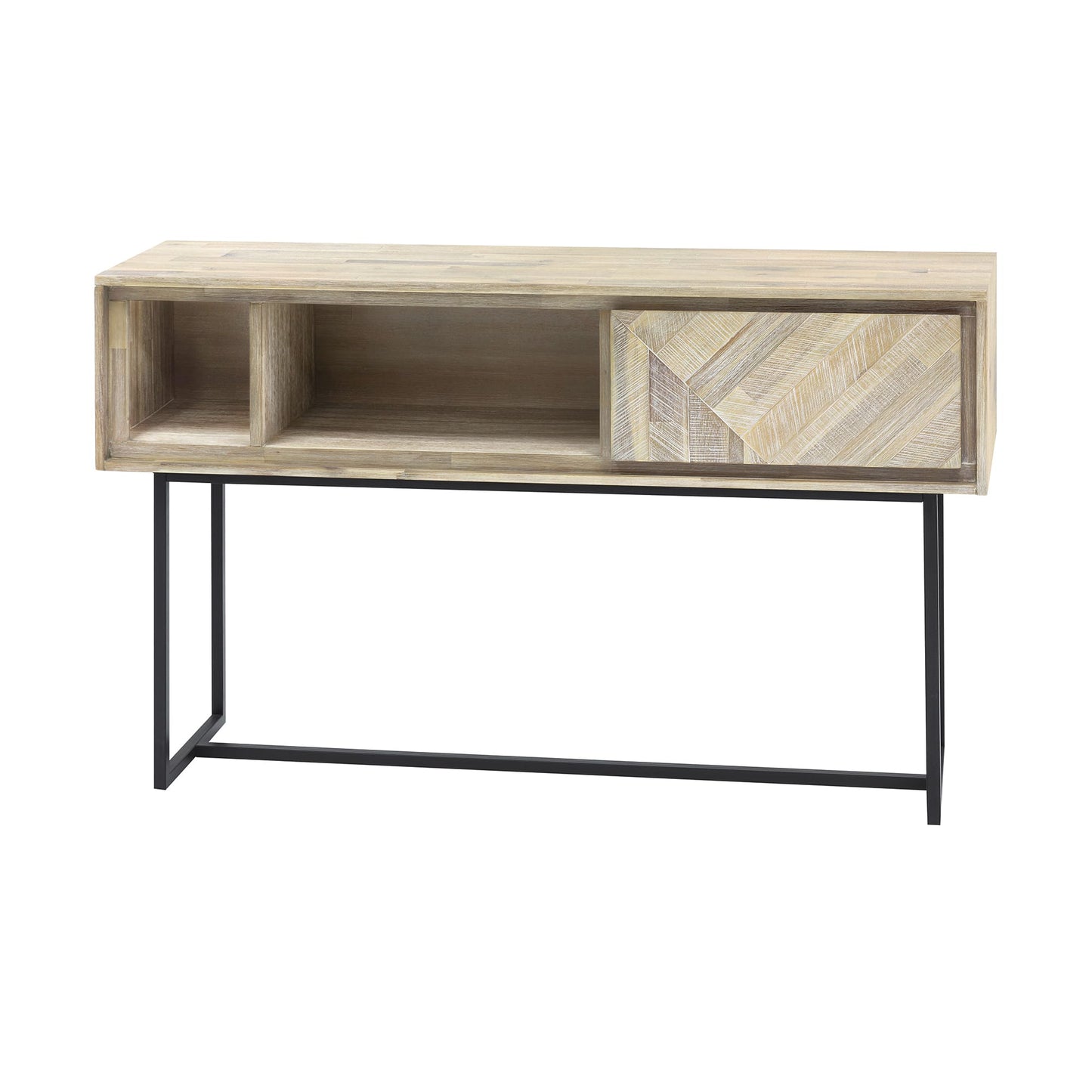 Peridot 1 Drawer Console Table in Natural Acacia Wood By Armen Living | Console Tables | Modishstore - 3