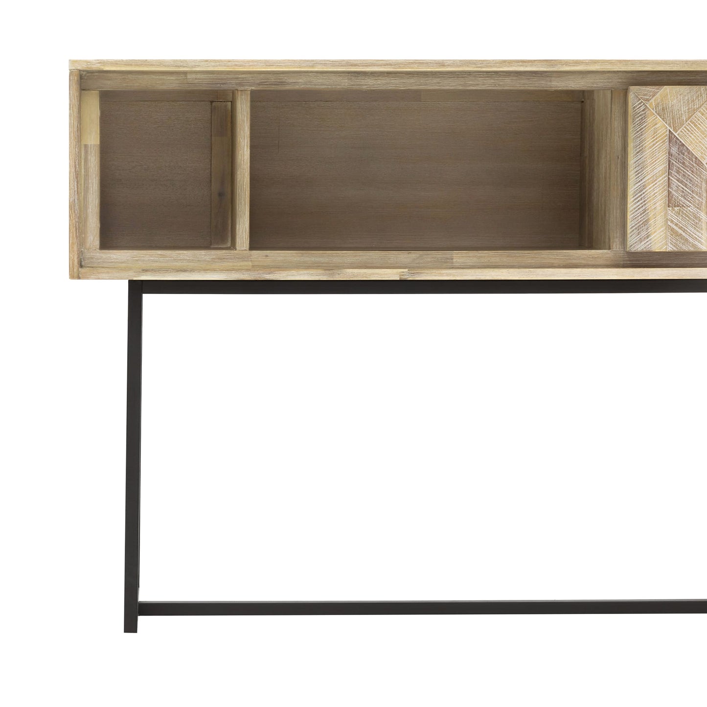 Peridot 1 Drawer Console Table in Natural Acacia Wood By Armen Living | Console Tables | Modishstore - 4