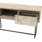 Peridot 1 Drawer Console Table in Natural Acacia Wood By Armen Living | Console Tables | Modishstore - 5
