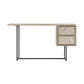 Peridot 2 Drawer Desk in Natural Acacia Wood By Armen Living | Desks | Modishstore - 4