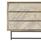 Peridot 6 Drawer Dresser in Natural Acacia Wood By Armen Living | Dressers | Modishstore - 7