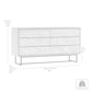 Peridot 6 Drawer Dresser in Natural Acacia Wood By Armen Living | Dressers | Modishstore - 9