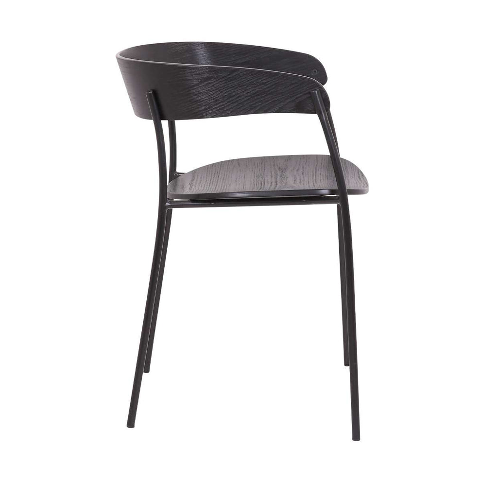 Perry Wood and Metal Modern Dining Room Chairs Set of 2 By Armen Living | Dining Chairs | Modishstore - 3