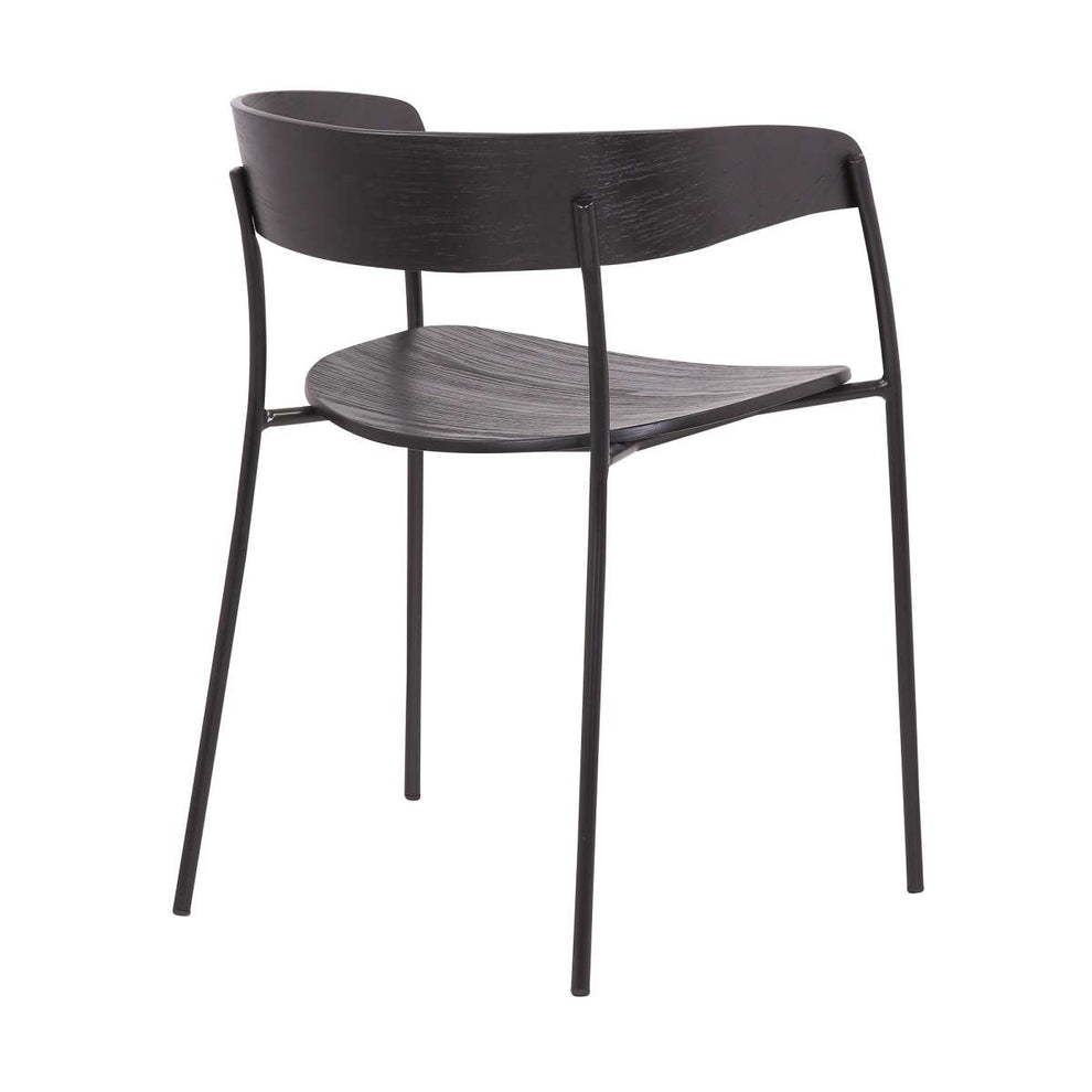 Perry Wood and Metal Modern Dining Room Chairs Set of 2 By Armen Living | Dining Chairs | Modishstore - 4