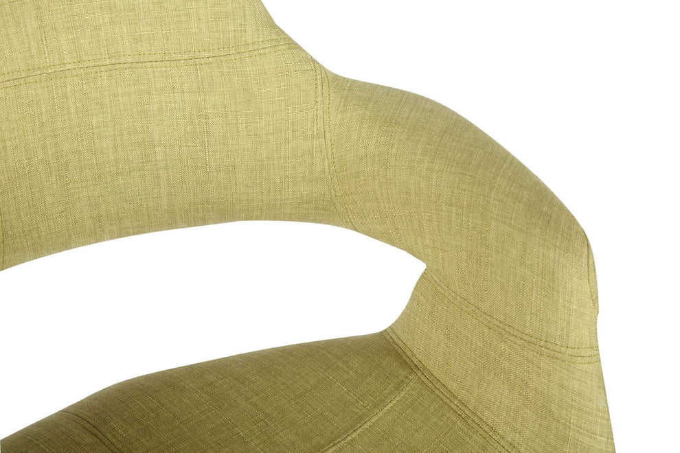 Phoebe Mid-Century Dining Chair in Walnut Finish and Gray Fabric By Armen Living | Dining Chairs | Modishstore - 11