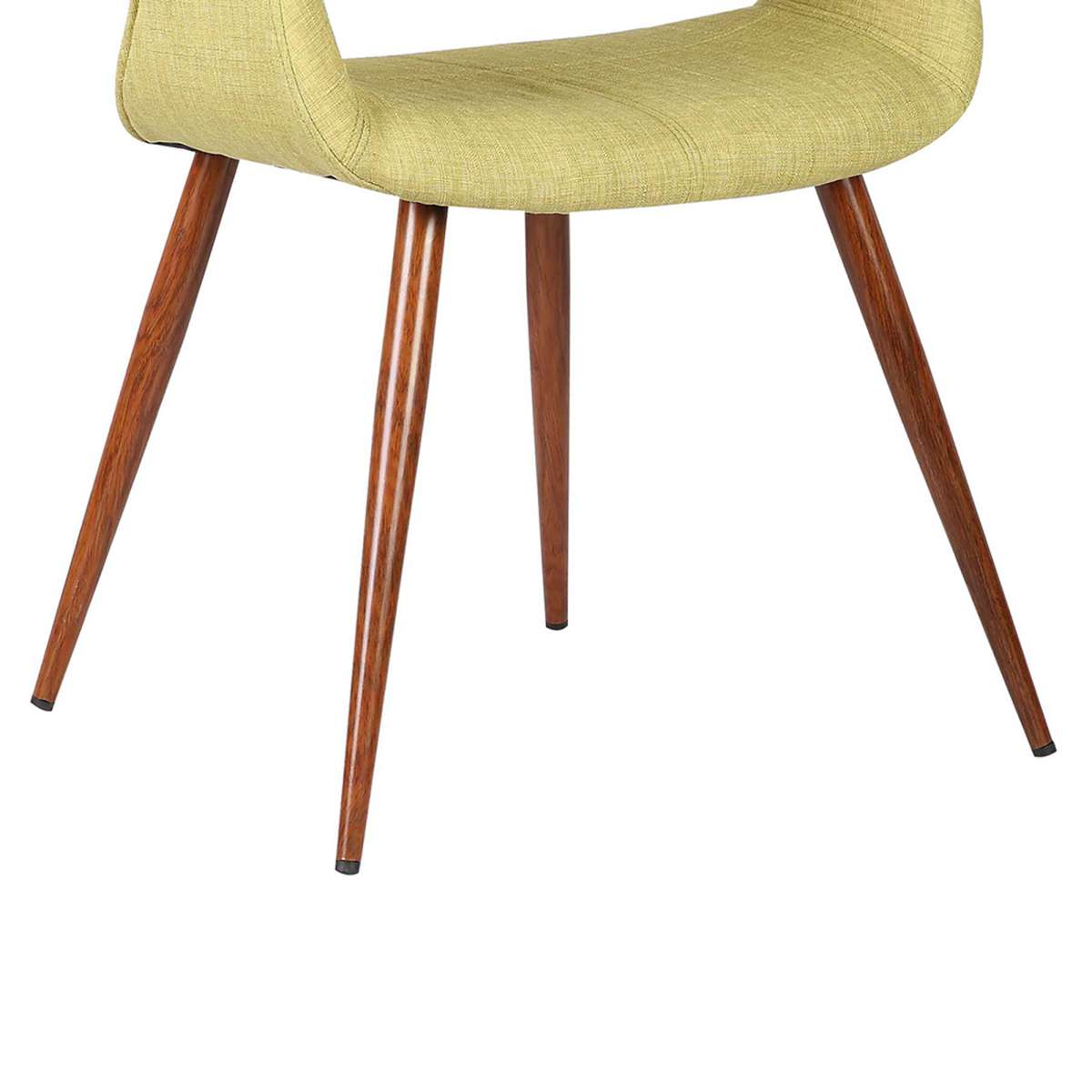 Phoebe Mid-Century Dining Chair in Walnut Finish and Gray Fabric By Armen Living | Dining Chairs | Modishstore - 12
