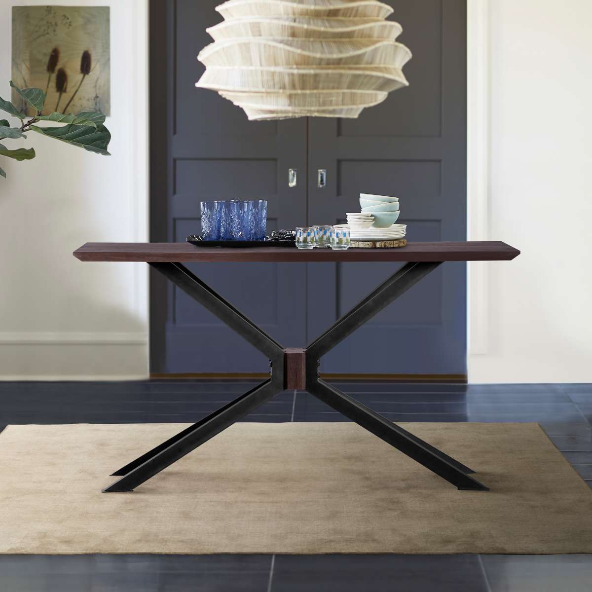 Pirate Acacia Modern Console Table By Armen Living | Console Tables | Modishstore