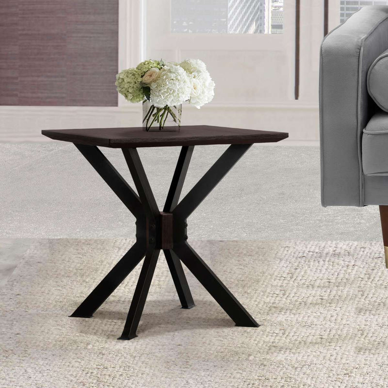 Pirate Acacia Modern End Table By Armen Living | End Tables | Modishstore